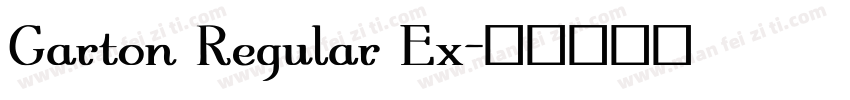 Garton Regular Ex字体转换